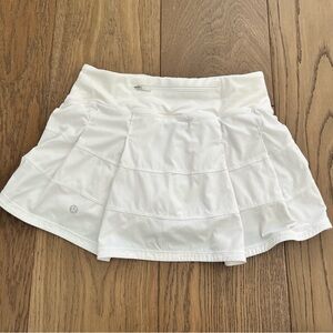Lululemon Pace Rival Skirt (Regular) White Size 2